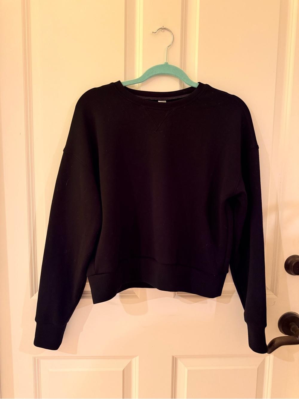 SPANX Air Essentials Black Sweatshirt NWOT